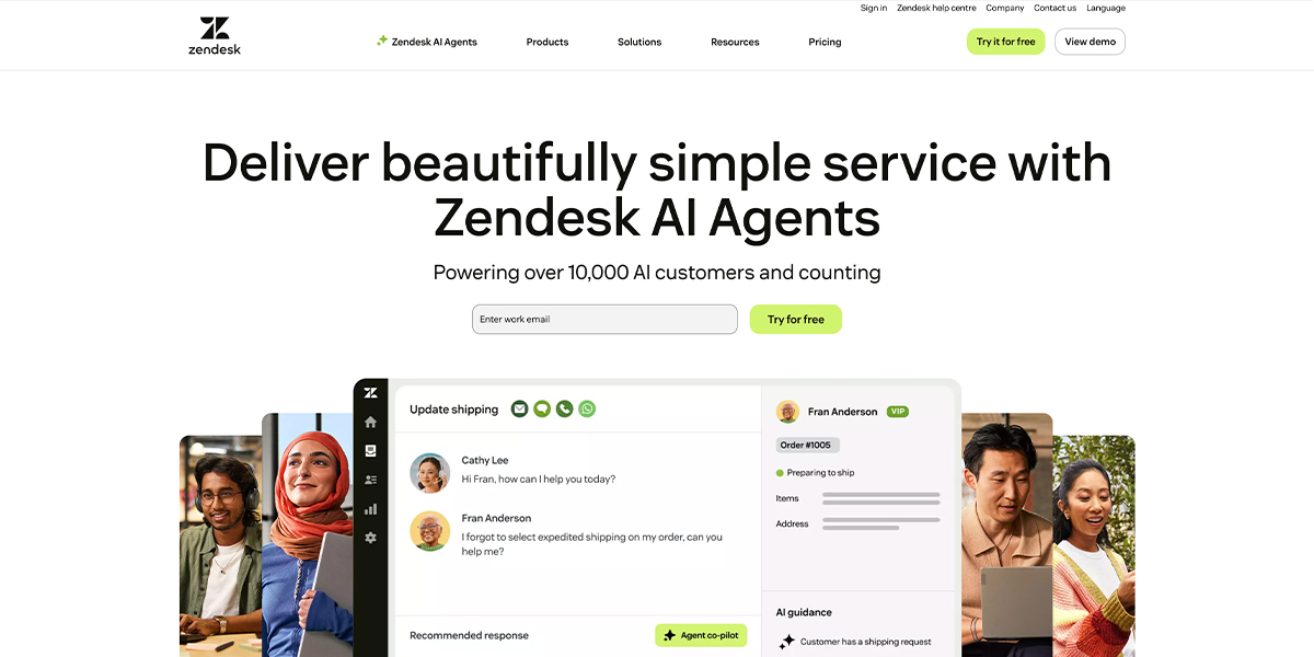 Zendesk Service Desk