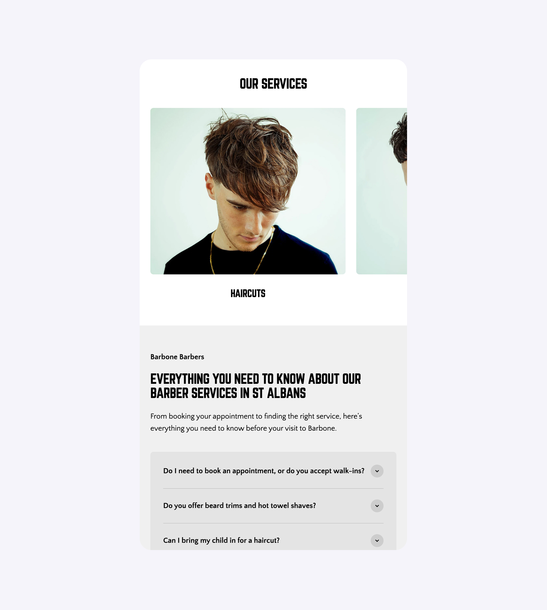 Barbone Shopify online store