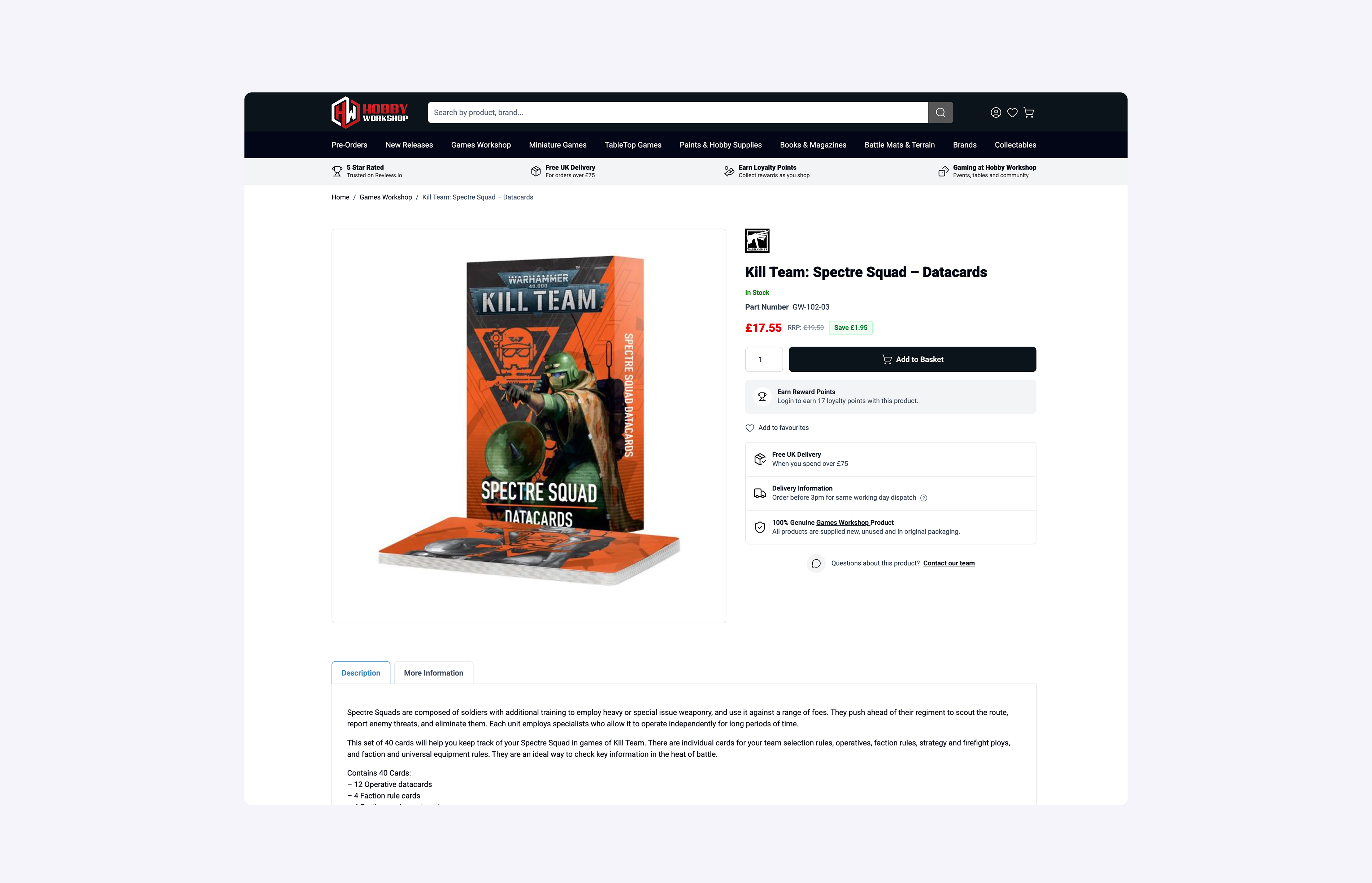 Hobby Workshop Hyvä Magento storefront