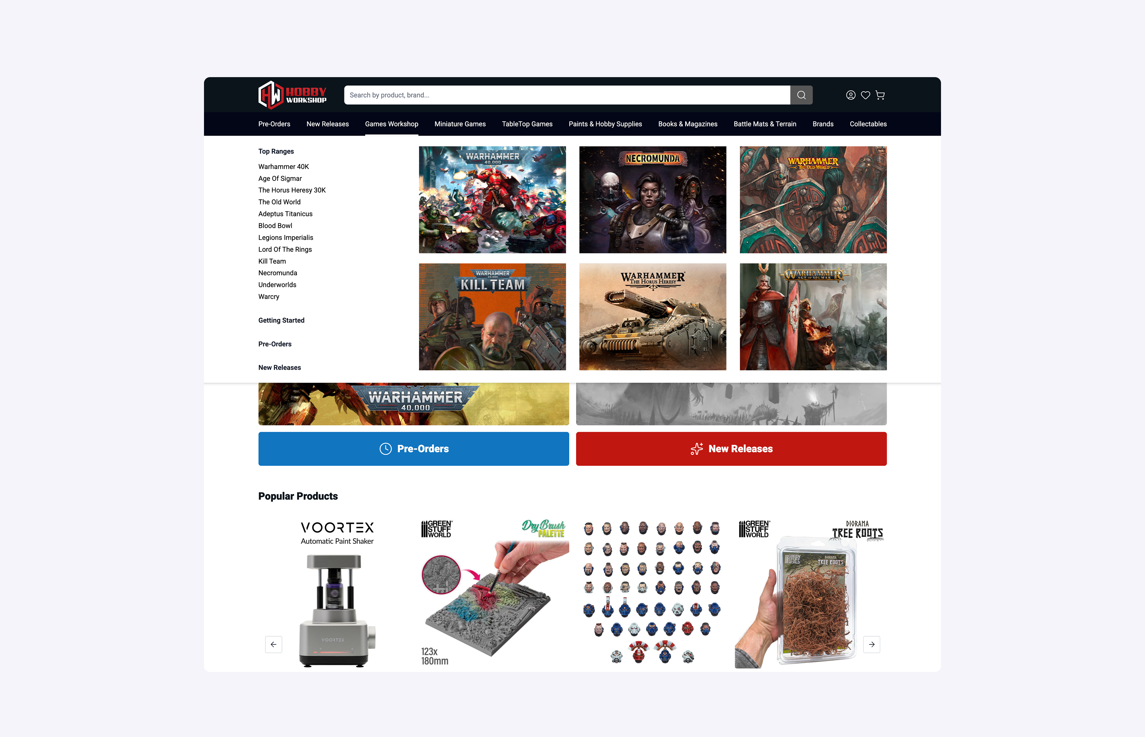 Hobby Workshop ecommerce and physical retail integration